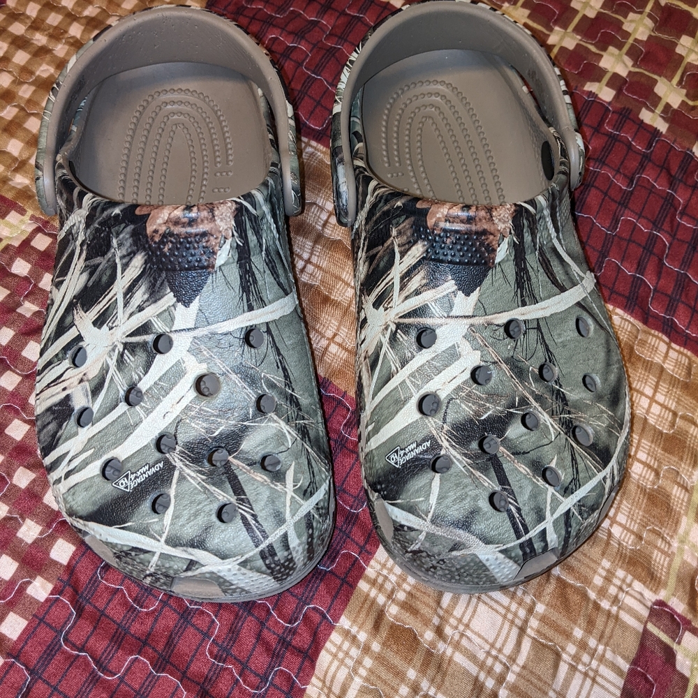 Youth size 4 Camo Crocs